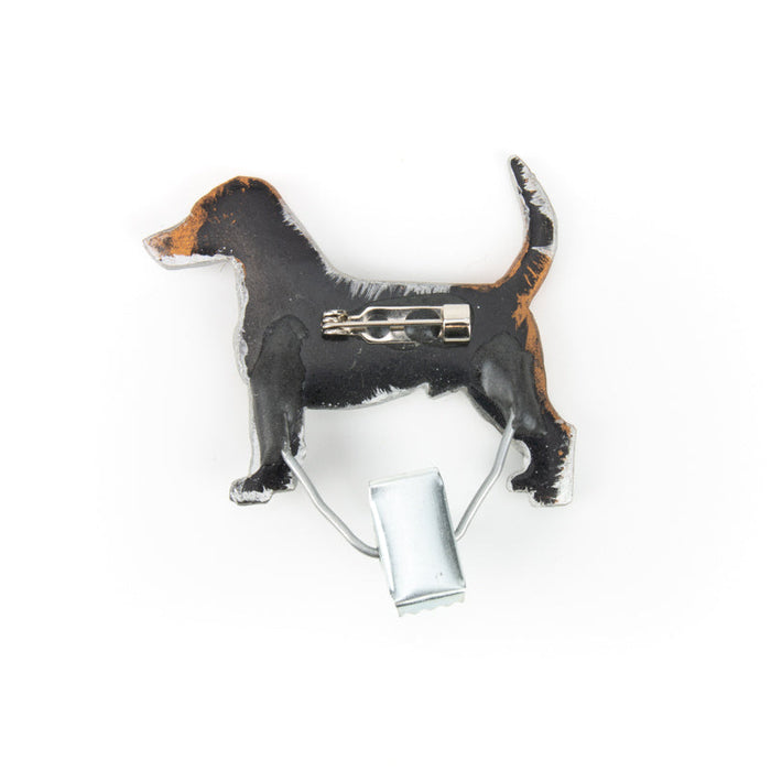 Hundeausstellungs-Startnummern-Clip: Jack Russell Terrier tricolor