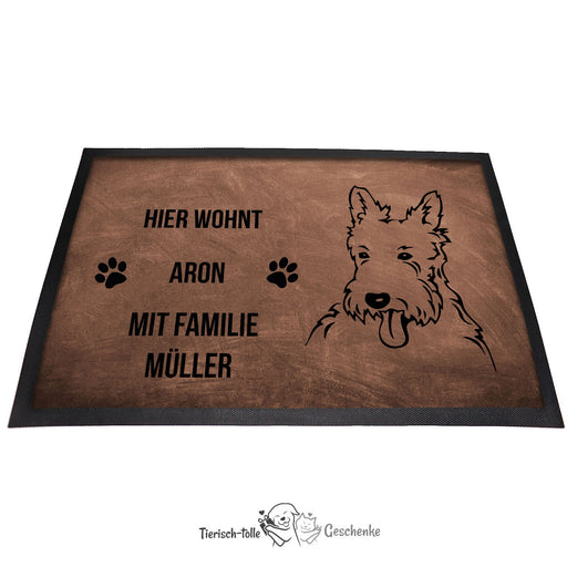 West Highland White Terrier - Fußmatte - Schmutzfangmatte - 40 x 60 cm-Tierisch-tolle Geschenke-Tierisch-tolle-Geschenke