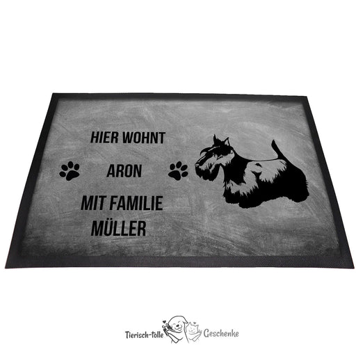 Scottish Terrier - Fußmatte - Schmutzfangmatte - 40 x 60 cm-Tierisch-tolle Geschenke-Tierisch-tolle-Geschenke