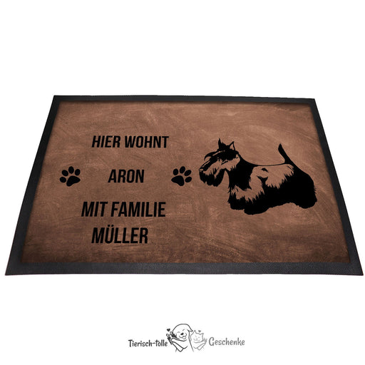 Scottish Terrier - Fußmatte - Schmutzfangmatte - 40 x 60 cm-Tierisch-tolle Geschenke-Tierisch-tolle-Geschenke