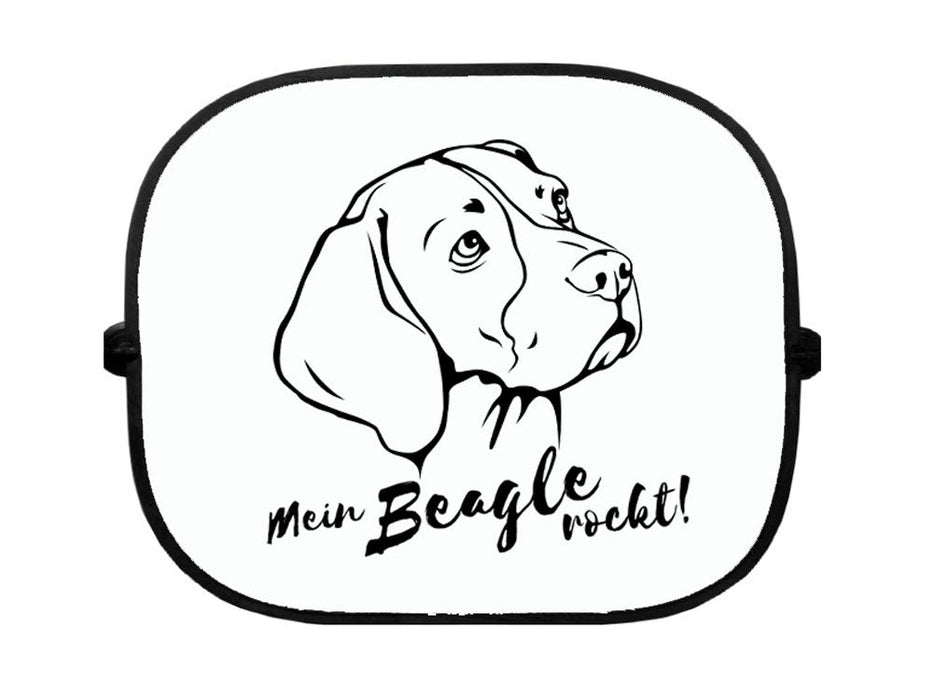 Sonnenschutzgitter-Hundemotiv: Beagle 2