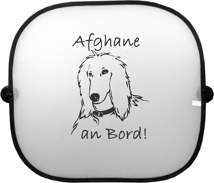 Sonnenschutzgitter-Hundemotiv: Afghane 1