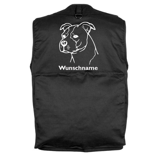 American Staffordshire Terrier unkupiert- Hundesportweste mit Rückentasche MIL-TEC-Tierisch-tolle Geschenke-Tierisch-tolle-Geschenke