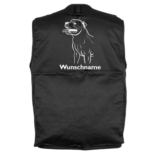 Staffordshire Bullterrier - Hundesportweste mit Rückentasche MIL-TEC-Tierisch-tolle Geschenke-Tierisch-tolle-Geschenke