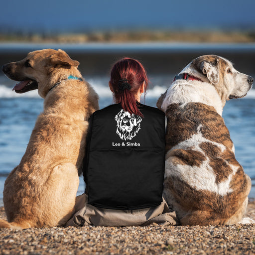 Mops - Möpse stehend - Hundesportweste mit Rückentasche MIL-TEC-Tierisch-tolle Geschenke-Tierisch-tolle-Geschenke