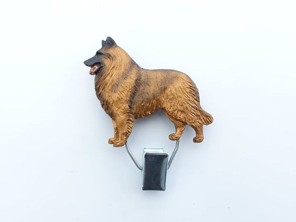 Hundeausstellungs-Startnummern-Clip: Belgischer Schäferhund Tervueren