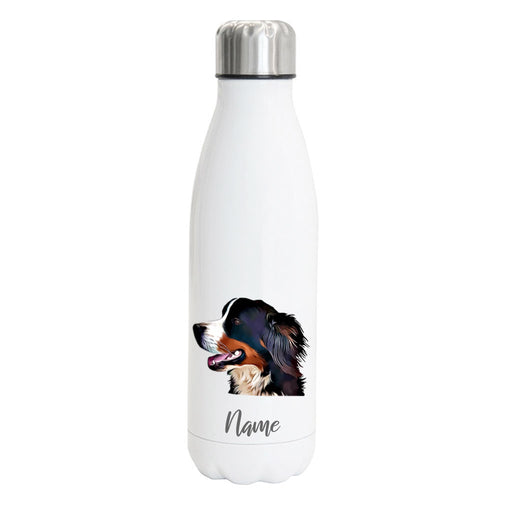 Berner Sennenhund 3- Edelstahl Thermosflasche 750 ml mit Namen-Tierisch-tolle Geschenke-Tierisch-tolle-Geschenke