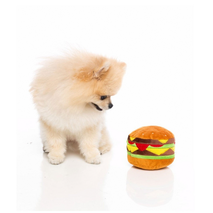 FuzzYard Hamburger - Plüsch Hundespielzeug