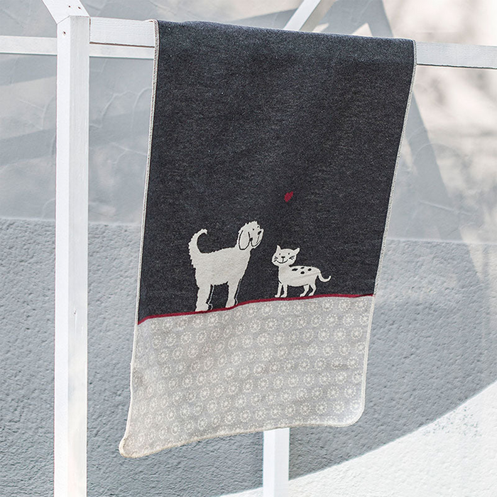 Hundedecke -Hund und Katze- by David Fussenegger 70/90, tierisch tolle geschenke
