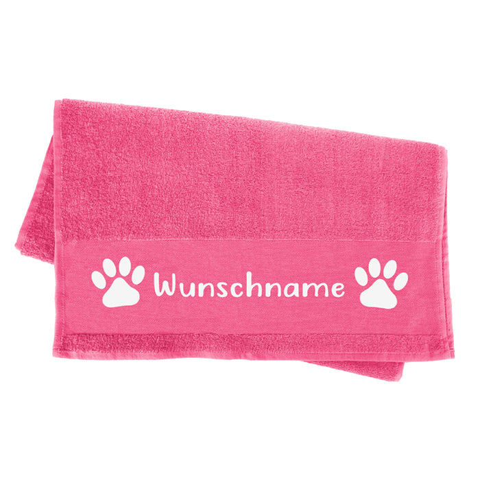 Premium Handtuch Hundespruch - Wunschname