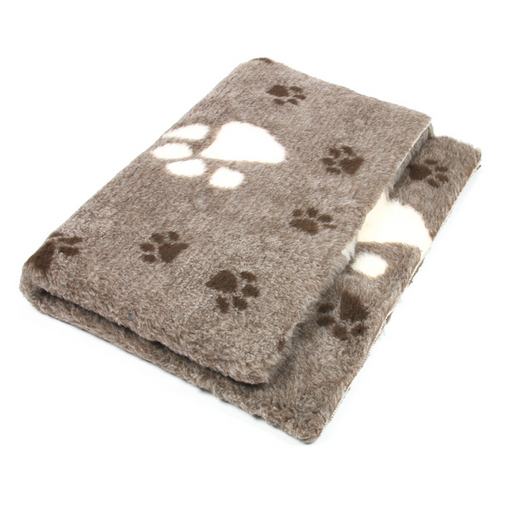 ProFleece Hundedecke 3-farbig grau braun - rutschfest- tierisch-tolle-geschenke