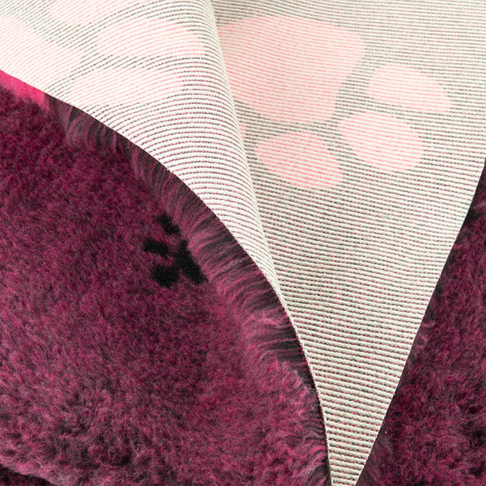 ProFleece Hundedecke 3-farbig purpur - rutschfest