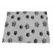 ProFleece Vet Bed Drybed grau mit schwarzen Pfoten - rutschfest-ProFleece-Tierisch-tolle-Geschenke