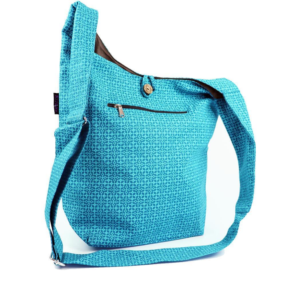 EVEOUT Denim Raute Schultertasche - Retro Jeans Handtasche Für Damen Im Vintage Look