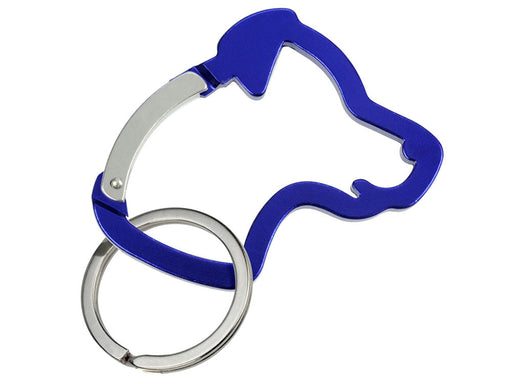 Bluebug Aluminium Schlüsselanhänger Karabiner Hundekopf-bluebug-Tierisch-tolle-Geschenke