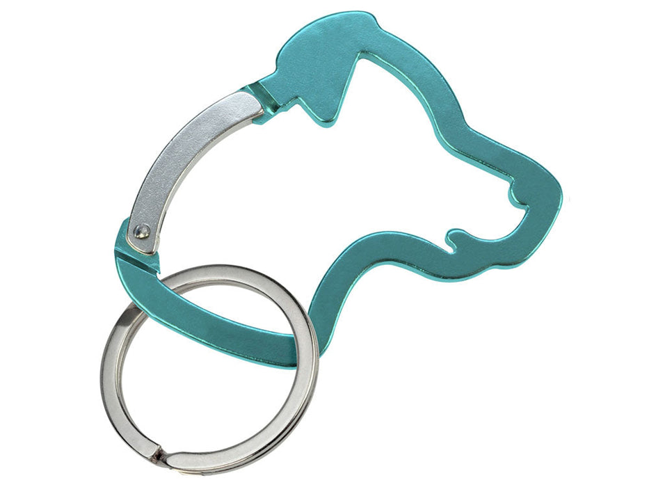 Bluebug Aluminium Schlüsselanhänger Karabiner Hundekopf-bluebug-Tierisch-tolle-Geschenke