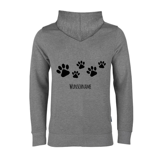 Pfötchen 1 - Hundefan Hoodie Sweat Jacke-Tierisch-tolle Geschenke-Tierisch-tolle-Geschenke