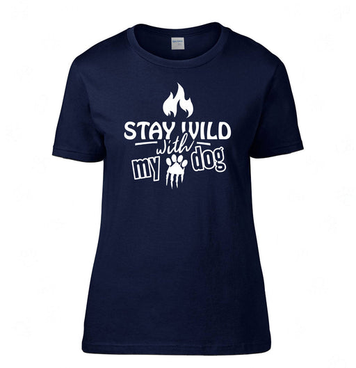 Hundespruch T-Shirt: Stay Wild-Tierisch tolle Geschenke-Tierisch-tolle-Geschenke