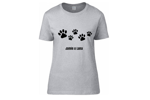 Hundespruch T-Shirt: Pfötchen mit Wunschname-Tierisch tolle Geschenke-Tierisch-tolle-Geschenke