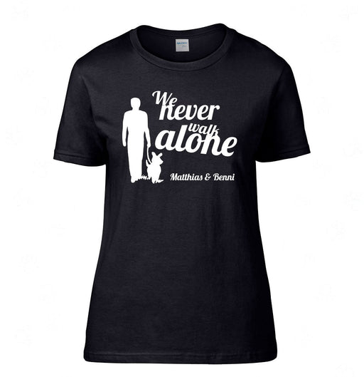 Hundespruch T-Shirt: Never walk alone 3-Tierisch tolle Geschenke-Tierisch-tolle-Geschenke