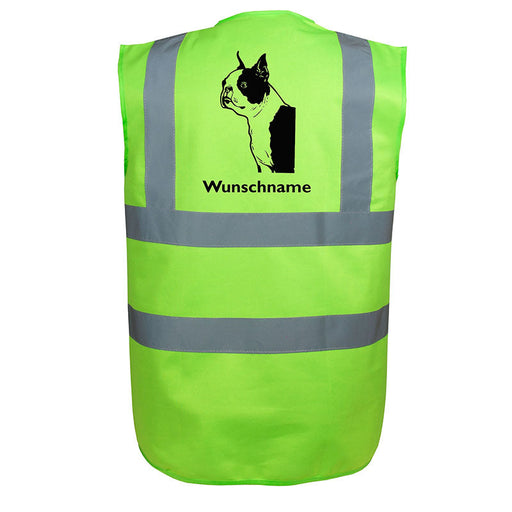 Boston Terrier - Hundesport Warnweste Sicherheitsweste mit Hundemotiv-Tierisch-tolle Geschenke-Tierisch-tolle-Geschenke