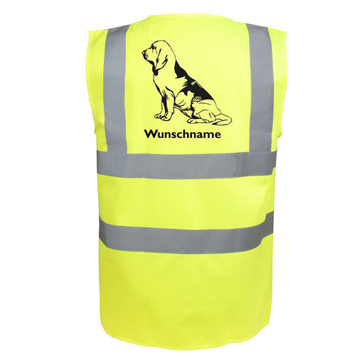 Bloodhound 3 - Hundesport Warnweste Sicherheitsweste mit Hundemotiv-Tierisch-tolle Geschenke-Tierisch-tolle-Geschenke