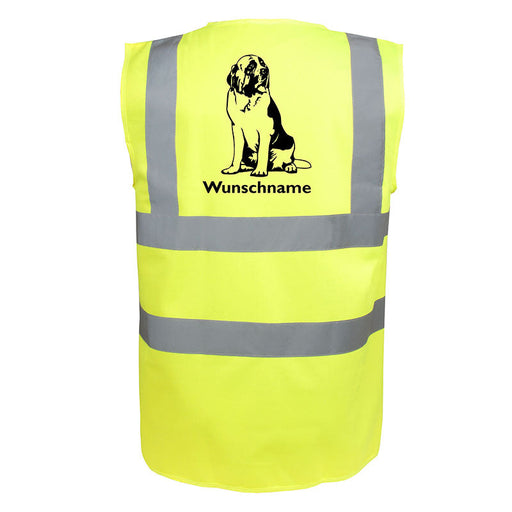 Bernhadiner 2 - Hundesport Warnweste Sicherheitsweste mit Hundemotiv-Tierisch-tolle Geschenke-Tierisch-tolle-Geschenke