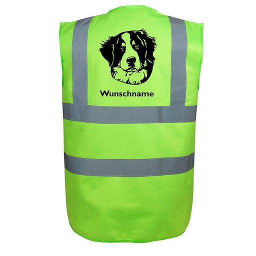 Berner Sennenhund 4 - Hundesport Warnweste Sicherheitsweste mit Hundemotiv-Tierisch-tolle Geschenke-Tierisch-tolle-Geschenke