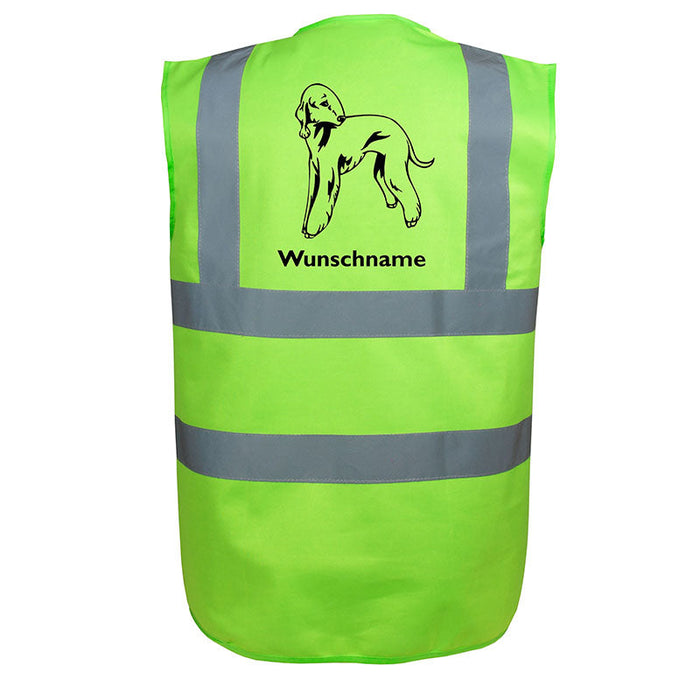 Bedlington Terrier 2- Hundesport Warnweste Sicherheitsweste mit Hundemotiv-Tierisch-tolle Geschenke-Tierisch-tolle-Geschenke