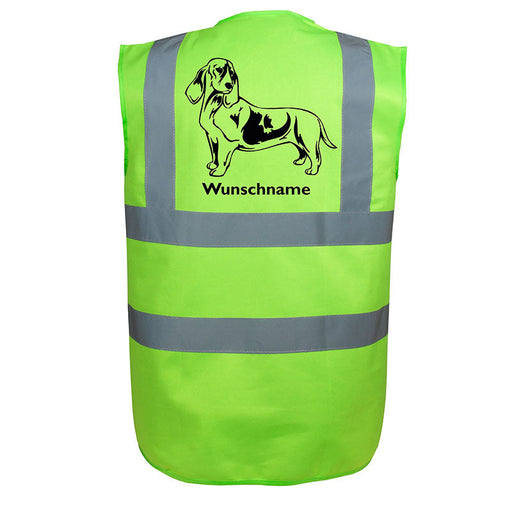 Basset Hound 6 - Hundesport Warnweste Sicherheitsweste mit Hundemotiv-Tierisch-tolle Geschenke-Tierisch-tolle-Geschenke
