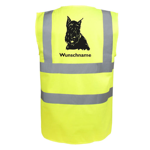 Scottish Terrier 3 - Hundesport Warnweste Sicherheitsweste mit Hundemotiv-Tierisch-tolle Geschenke-Tierisch-tolle-Geschenke