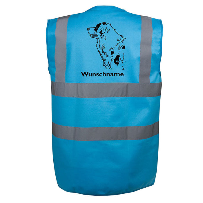 Australian Shepherd - Hundesport Warnweste Sicherheitsweste mit Hundemotiv-Tierisch-tolle Geschenke-Tierisch-tolle-Geschenke
