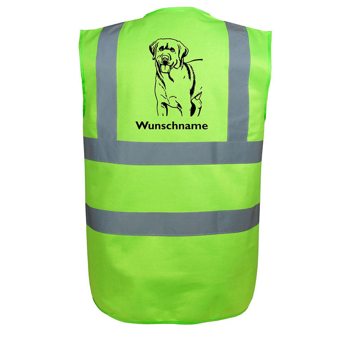 Labrador Retriever - Hundesport Warnweste Sicherheitsweste mit Hundemotiv-Tierisch-tolle Geschenke-Tierisch-tolle-Geschenke