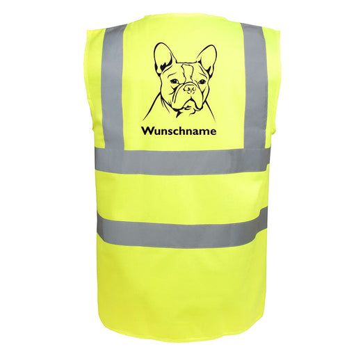 Französische Bulldogge 5 - Hundesport Warnweste Sicherheitsweste mit Hundemotiv-Tierisch-tolle Geschenke-Tierisch-tolle-Geschenke