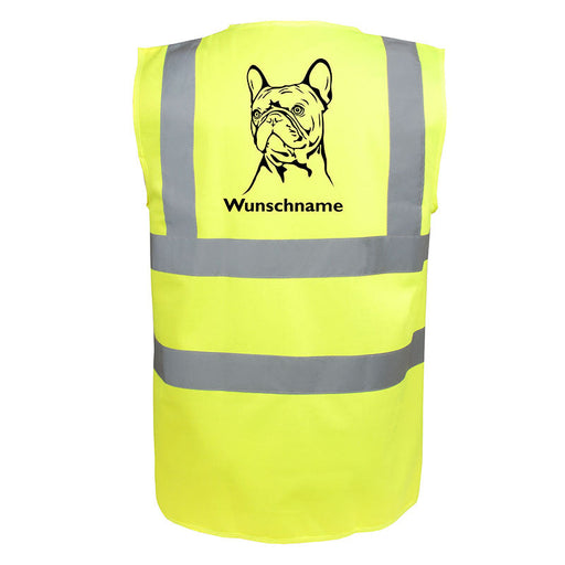 Französische Bulldogge - Hundesport Warnweste Sicherheitsweste mit Hundemotiv-Tierisch-tolle Geschenke-Tierisch-tolle-Geschenke