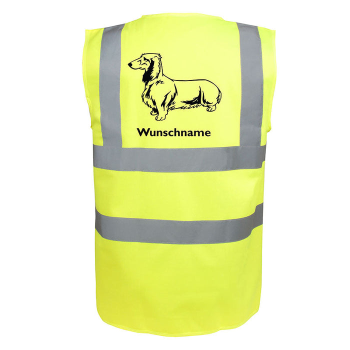 Dackel Langhaar - Hundesport Warnweste Sicherheitsweste mit Hundemotiv-Tierisch-tolle Geschenke-Tierisch-tolle-Geschenke