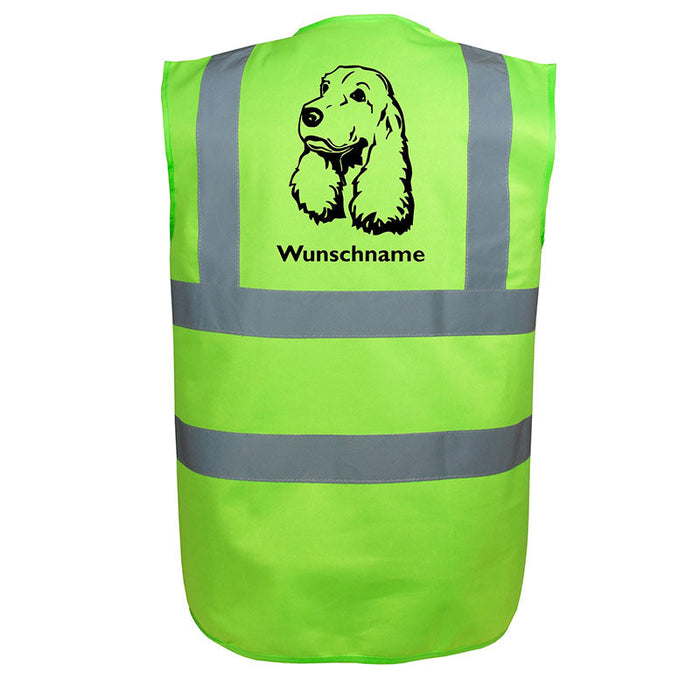Cocker Spaniel 3 - Hundesport Warnweste Sicherheitsweste mit Hundemotiv-Tierisch-tolle Geschenke-Tierisch-tolle-Geschenke