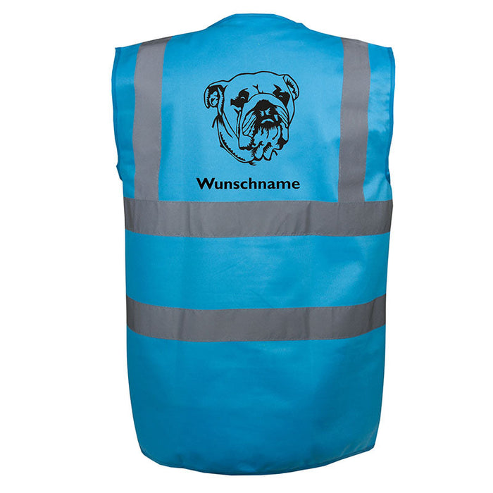 American Bulldog - Hundesport Warnweste Sicherheitsweste mit Hundemotiv-Tierisch-tolle Geschenke-Tierisch-tolle-Geschenke