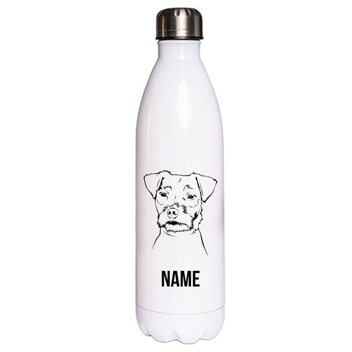 Jack Russel Terrier 2 - Edelstahl Thermosflasche 750 ml mit Namen-Tierisch-tolle Geschenke-Tierisch-tolle-Geschenke
