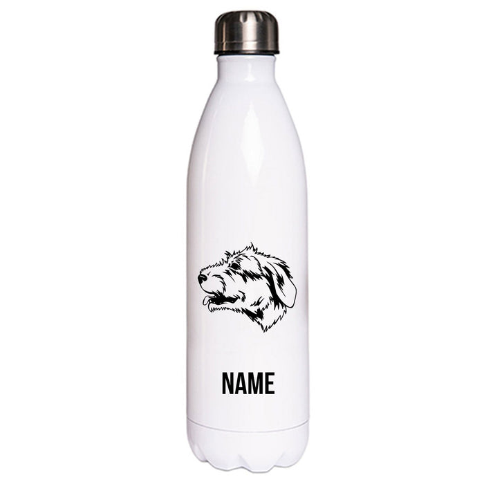 Irish Wolfhound - Edelstahl Thermosflasche 750 ml mit Namen-Tierisch-tolle Geschenke-Tierisch-tolle-Geschenke