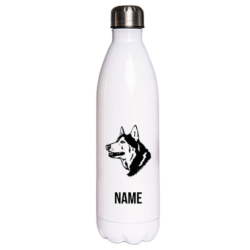 Husky 3 - Edelstahl Thermosflasche 750 ml mit Namen-Tierisch-tolle Geschenke-Tierisch-tolle-Geschenke