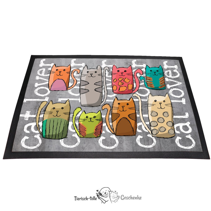 Fußmatte - Schmutzfangmatte - cat lover - 40 x 60 cm-Tierisch-tolle Geschenke-Tierisch-tolle-Geschenke