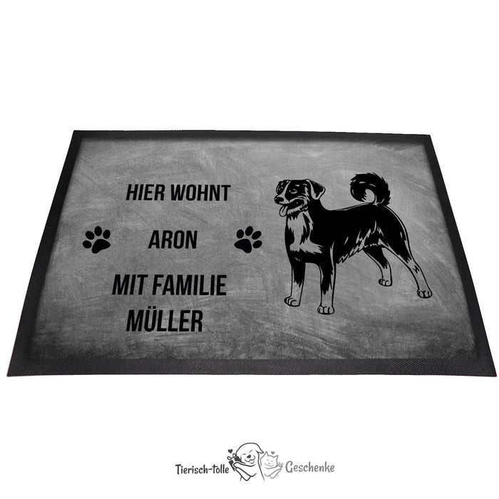 Appenzeller Sennenhund - Fußmatte - Schmutzfangmatte - 40 x 60 cm-Tierisch-tolle Geschenke-Tierisch-tolle-Geschenke