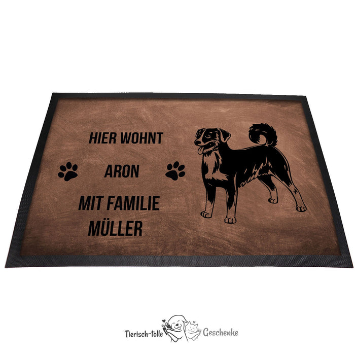 Appenzeller Sennenhund - Fußmatte - Schmutzfangmatte - 40 x 60 cm-Tierisch-tolle Geschenke-Tierisch-tolle-Geschenke
