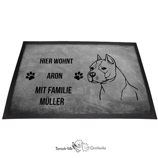 American Stafforshire Terrier - Fußmatte - Schmutzfangmatte - 40 x 60 cm-Tierisch-tolle Geschenke-Tierisch-tolle-Geschenke