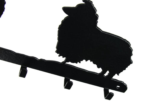 Shetland Sheepdog Leinengarderobe - Schlüsselbrett 6 Haken-Tierisch-tolle Geschenke-Tierisch-tolle-Geschenke