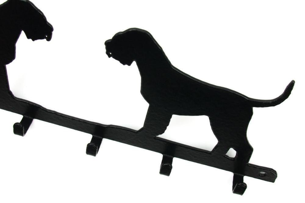Riesenschnauzer Leinengarderobe - Schlüsselbrett 6 Haken-Tierisch-tolle Geschenke-Tierisch-tolle-Geschenke