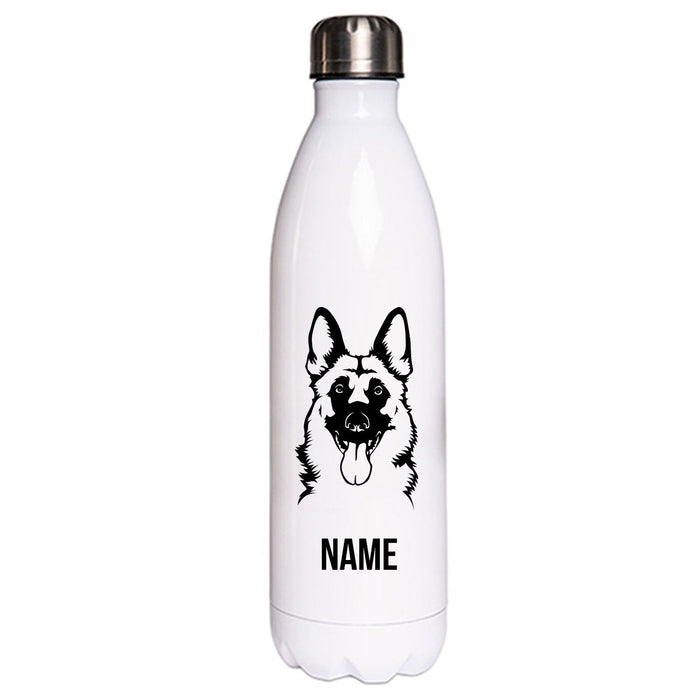 Deutscher Schäferhund 7 - Edelstahl Thermosflasche 750 ml mit Namen-Tierisch-tolle Geschenke-Tierisch-tolle-Geschenke