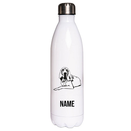 Bloodhound 2 - Edelstahl Thermosflasche 750 ml mit Namen-Tierisch-tolle Geschenke-Tierisch-tolle-Geschenke