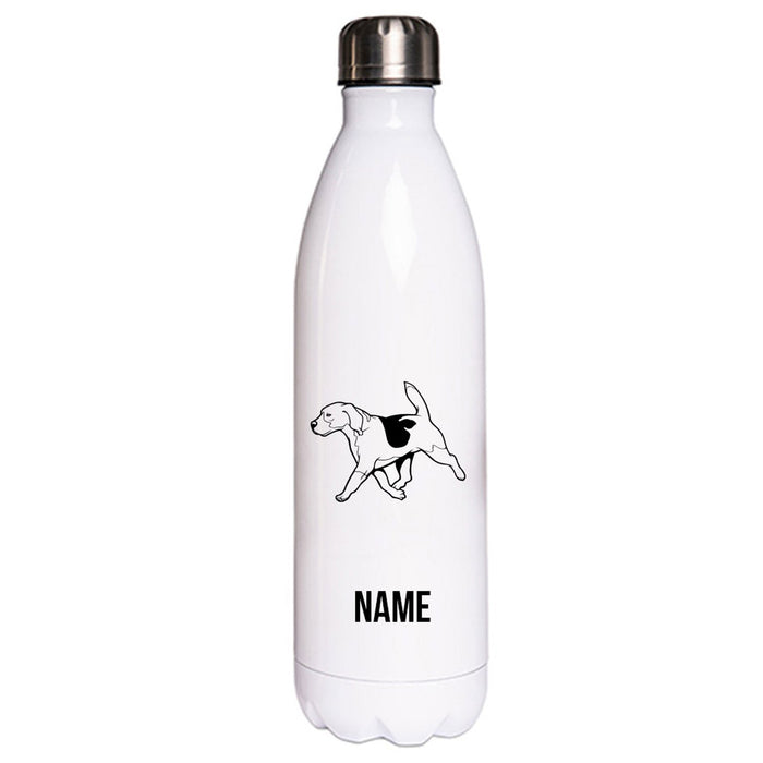 Beagle 7 - Edelstahl Thermosflasche 750 ml mit Namen-Tierisch-tolle Geschenke-Tierisch-tolle-Geschenke
